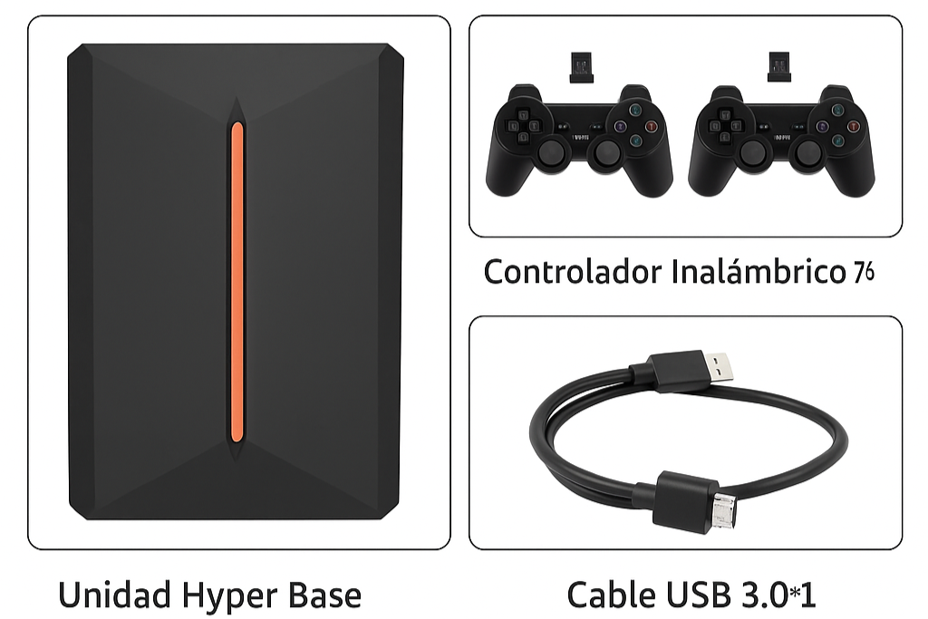 Consola para ordenador con 13 emuladores y +3700 juegos