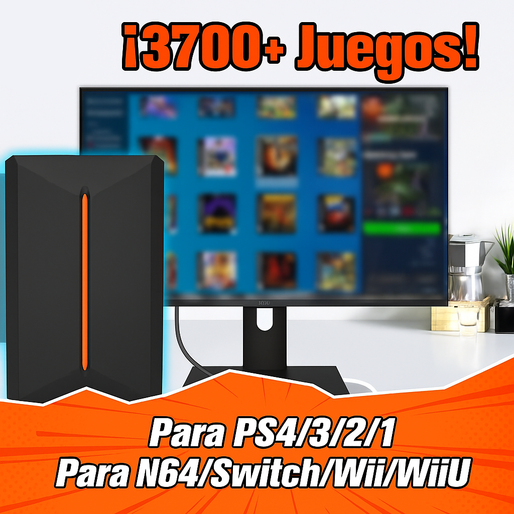 Consola para ordenador con 13 emuladores y +3700 juegos
